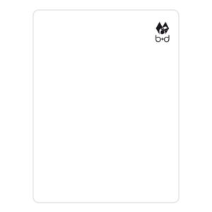 Biela rozhodcovská karta b+d